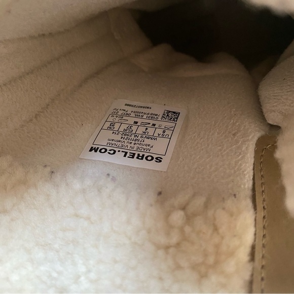 Sorel tofino tan beige Sherpa boots tie winter snow 6 - Picture 5 of 7